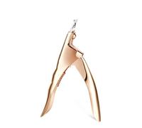 3 Colors U Word Cutting Nail Art Clippers French False Nail Tips Edge Cutters Stainless Steel Trimmers DIY Manicure Tool(Gold)