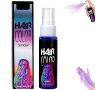 3 Colors Washable Hair Colour Spray, Temporary Coloured Sprays Instant Styling, Temporary Vibrant Colored Hair Dye for Cosplay, Prom, Party, Christmas, Halloween (1 Pcs-C)