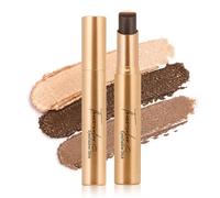 3 Colour Eyeshadow Stick, Waterproof Cream Eye Shadow Pen, 02 | One-swipe 3-tone gradient, matte & shimmer finish, creamy blendable formula for quick natural or party eye makeup