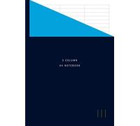 3 Column A4 Notebook: Larger Format White Paper Notepad with Three Lined Columns for Multiple-Uses