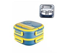 3. Compact Multi Compartment Food Container with Locking Lid - Ideal for Office Lunches Snacks and On-The-Go Student Lunch Box