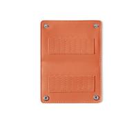 3. Compact Nails Technician Case Snap-Shut Closure 20 Individual Slots PU Leather Travel-Friendly Drill Bit Carrier Multi Compartment Nail Drill Bit Pouch PU