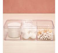 3 Compartment Cosmetics Organiser with Lid | Beauty