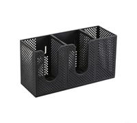 3-Compartment Cup Organizer 29.5cm, Countertop or Wall Mount Cup Holder