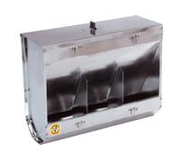 3-compartment metal rabbit feeder Chick'A