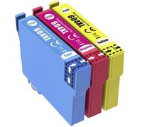 3 Compatible E604XL CMY Ink Cartridges For Epson XP-2200 XP-2205 XP-3200 XP-3205