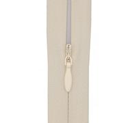 #3 Concealed Zip 14 inch (35cm) with Woven Tape for Dresses, Cushions & Pillows -Professional Hidden Nylon Zips for Sewing & Home Decor - Pack of 5 (Light Magnolia)