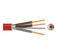 3 Core 1.5mm Fire Resistant Red Cable - 100m Drum