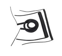 3 core Spring spiral wire cable 14AWG 17AWG 18 20AWG 2.5m 7. black power cord expandable 0.5/1.0/2. square millimeter(2.5m,17 AWG)