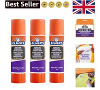 3 Count Washable Purple Glue Sticks for Creative Kids | Dries Clear & Mess-Free
