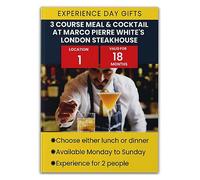 3 Course Meal & Cocktail at Marco Pierre White's London Steakhouse Gift Experience