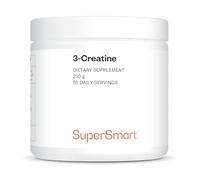 3-Creatine - 3 Forms of Creatine (Monohydrate, Phosphate, Pyruvate) - Supports Muscle Mass and Strength Growth - Reduces Recovery Time - Powder - Vegan - SuperSmart