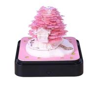 3 D Art Calendar Notepad 2026 Paper Sculpture Earth Calendar Creative Time Cherry bl0ssom Tree Tear-off Paper Sculpture Notepad D IY Art Sculptures Notepads Artwork Thanksgiving