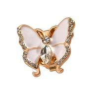 3 / d Butterfly Designs Rhinestones Cufflinks Premium Alloy Button Accessories for Business Attire Business Meeting Alloy Accessories