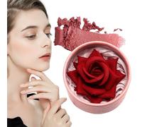 3 D Flower Blush - 10g Cheek Rouge Powder, Rose Petal Blusher, Cheek Color with A Natural Glow | Lightweight Buildable Makeup for Women Girls Daily Use Parties and Special Occasions