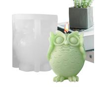 3 D Owl Silicone - Flexible Reusable Craft Mould, Non Stick Resin Casting Tray | Animal Shaped Soap Candle Maker Tool, Decorative Design Detail for Art Projects Candlemaking Pouring