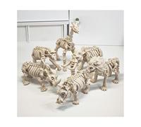 3 d Printed Animals 3-d Printed Stuff 6pcs Set African Animal Skeleton Models Rhinoceros Elephant Orangutan Hippopotamus Lion Giraffe for Surprise Fantasy Gifts Executive Desk Toys-White