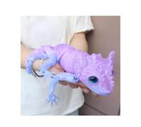 3 d Printed Animals 3-d Printed Stuff Lizard for Surprise Fantasy Gifts Desert landscaping 33cm/13in-Crystal Purple