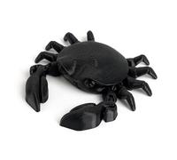 3-d Printed Animals 3d Printed Sea Animals Hermit Crab Movable Joints for Home Office Executive Desk Decoration-Black||15cm