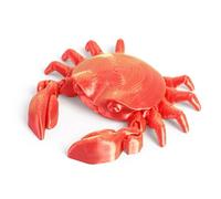 3-d Printed Animals 3d Printed Sea Animals Hermit Crab Movable Joints for Home Office Executive Desk Decoration-Laser Red||15cm