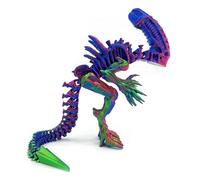 3-d Printed Animals Big 3d Printed Snake Articulated with Realistic Eyes for Home Office Executive Desk Decoration-Red Green Blue