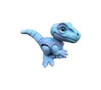 3-d Printed Dragon 3d Printer Animals Velociraptor for Home Office Executive Desk Decoration Surprise Fantasy Gifts-Blue Rainbow||22cm/8.7in