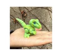 3-d Printed Dragon 3d Printer Animals Velociraptor for Home Office Executive Desk Decoration Surprise Fantasy Gifts-Green Rainbow||9.7cm/3.8in