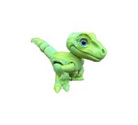 3-d Printed Dragon 3d Printer Animals Velociraptor for Home Office Executive Desk Decoration Surprise Fantasy Gifts-Green Rainbow||22cm/8.7in