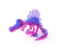 3-d Printed Dragon Fidget Animals Spinosaurus Skeleton for Home Office Decompression Decor Executive Desk Toys-Crystal Sunset||27cm/10in