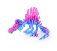 3-d Printed Dragon Fidget Animals Spinosaurus Skeleton for Home Office Decompression Decor Executive Desk Toys-Nebula Sunset||27cm/10in