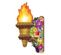 3-D Tiki Wall Torch w/Flame