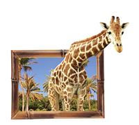 3 D Wall Stickers 3D Stereo Giraffe Wall Floor Stickers for Home Bedroom Backdrop Business Decoration