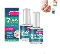 3 Day Nail Care, Nail Oil for Growth and Strength, Fast Strengthening & Hydrating for Dry, Weak & Fragile Nails Strengthen & Hydrate Nails, Clear Treatment Oil (2 PCS)