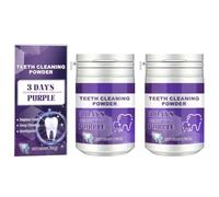 3-Day Purple Whitening Tooth Powder - Stylish whitening Powder for a Radiant Smile, Instantly Boosting Confidence, Ideal for Social Media and Special Occasions.