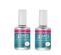 3 Days Nail Care Solution 16ml, Keratin & Aloe Vera Infused Nail Strengthener, Repairs Dry Brittle Nails, Cuticle Hydrating Treatment, Supports Healthier-Looking Nails (2PCS)