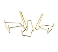 3 Decorative Plate Stands: Gold Metal Easel, Photo Frame & Art Display, Durable Accessory For Tabletop Plate Holder | For Home Decor, The Collection Of