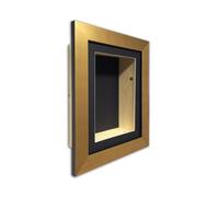 3" Deep Shadow Box Frame: Handmade Memory Box For Keepsakes -Gold Frame/10 X 8 Inches