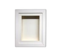 3" Deep Shadow Box Frame: Handmade Memory Box, Keepsake Display -White Frame/10 X 8 Inches
