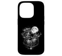 3 Deer Stag Howling At Moon Vintage Hunter 80s-90s Graphic Case for iPhone 14 Pro