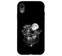 3 Deer Stag Howling At Moon Vintage Hunter 80s-90s Graphic Case for iPhone XR