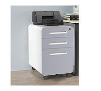 3 Der le File Cabinet with Lock & Key, Anti-Tip Design, Metal Ll Filing Cabinet on Roller Wheels for Easy li, Ideal for Home Office nizat, 1.4mm Steel