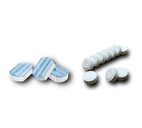 3 descaling tablets + 10 cleaning tablets suitable for Siemens EQ.9 plus connect s700 extraClass, cleaner and descaler tabs (3a36 + 10x2.2)