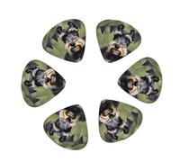 3 Different Thickness adorable schnauzer Print Guitar Picks for Electric Guitar,Acoustic Guitar,12-pack