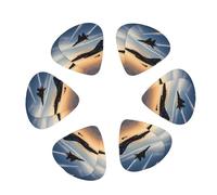 3 Different Thickness Aircraft Fighter Jets Print Guitar Picks for Electric Guitar,Acoustic Guitar,12-pack