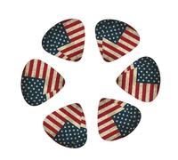 3 Different Thickness American flag Print Guitar Picks for Electric Guitar,Acoustic Guitar,12-pack