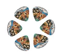 3 Different Thickness beautiful Italy Print Guitar Picks for Electric Guitar,Acoustic Guitar,12-pack