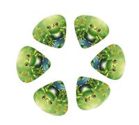 3 Different Thickness Cartoon frog 1 Print Guitar Picks for Acoustic Guitar,Electric Guitar,12-pack
