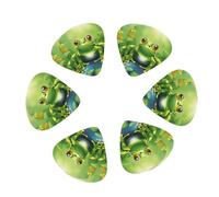 3 Different Thickness Cartoon frog 1 Print Guitar Picks for Electric Guitar,Acoustic Guitar,12-pack