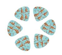 3 Different Thickness Funny for Kangaroo Zoo Print Guitar Picks for Acoustic Guitar,Electric Guitar,12-pack