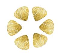3 Different Thickness Gold Bling Print Guitar Picks for Acoustic Guitar,Electric Guitar,12-pack